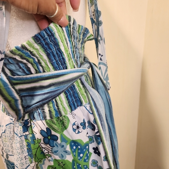 REBELLION Floral Harter Cotton Maxi Dress size L - Picture 10 of 12